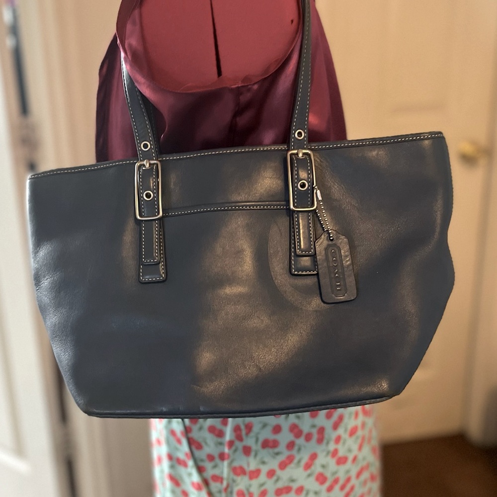 Classic Blue Coach Purse